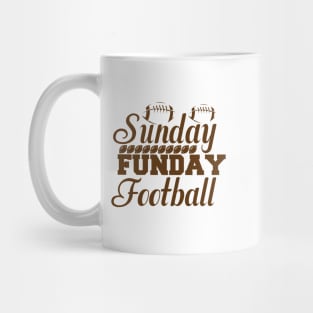 Sunday Funday Football Mug